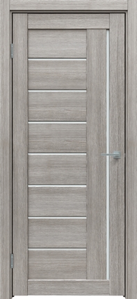 Межкомнатная дверь экошпон L2 satinato, лиственница серая