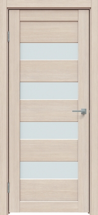 Межкомнатная дверь экошпон L3 satinato, лиственница кремовая