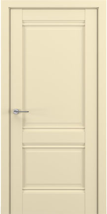 Межкомнатная дверь Венеция В4 ДГ, Экошпон, Матовый кремовый