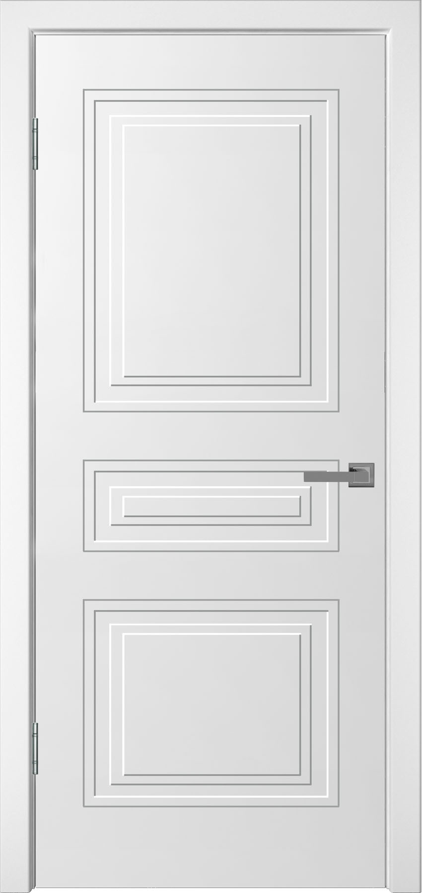 Ульяновская дверь межкомнатная Нео-3 ДГ, Эмаль белая