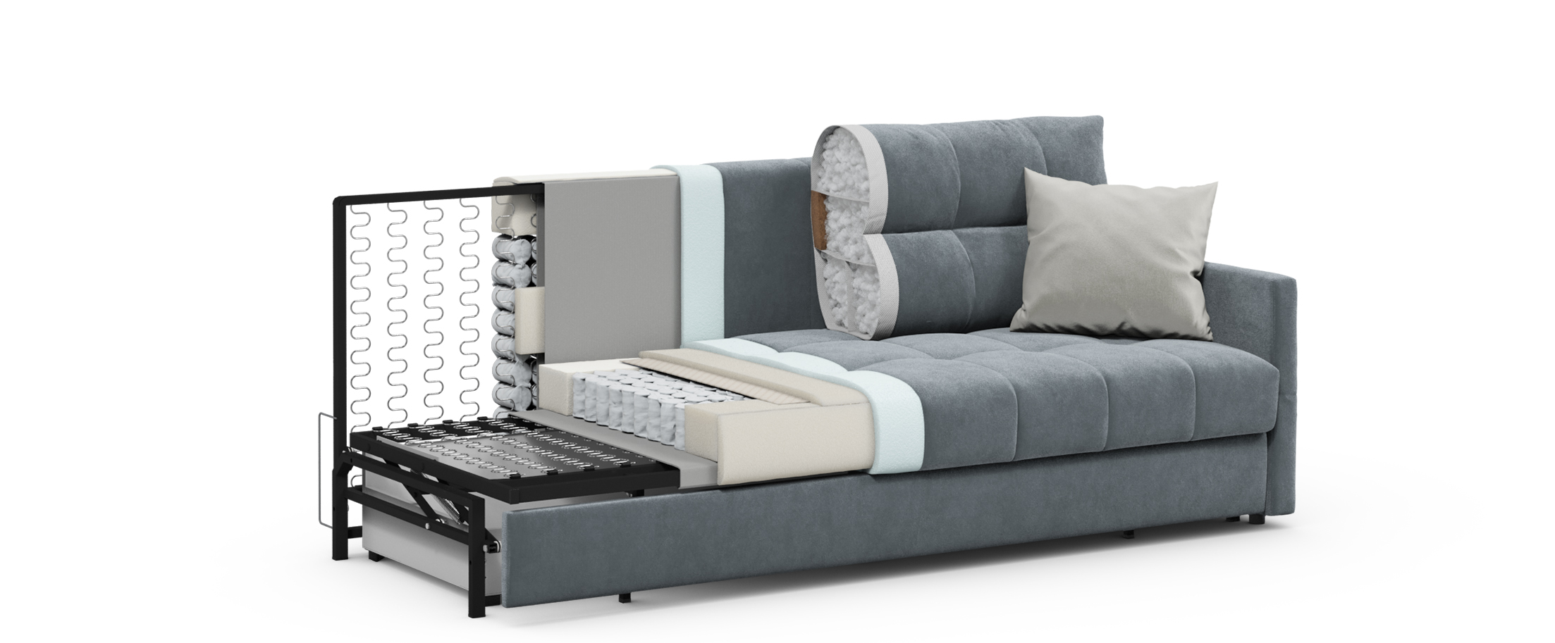 Купить Диван Прямой Пантограф Механизм Тик-Так |МСК 015| в Москве ...