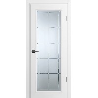 Дверь PSU-35 Белый со стеклом