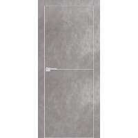 Дверь PX-19 AL кромка с 4-х сторон.Серый бетон ПГ