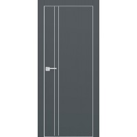 Дверь PX-20 AL кромка с 4-х сторон. Графит ПГ