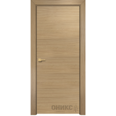 Каталог,Дверь Оникс Шпонированное (горизонт. шпон)  Капучино, глухая