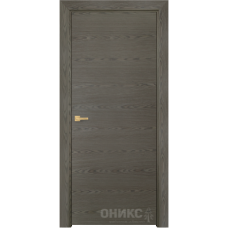 Каталог,Дверь Оникс Шпонированное (горизонт. шпон) Дуб арктик, глухая