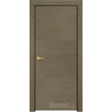 Каталог,Дверь Оникс Шпонированное (горизонт. шпон) Дуб кофейный, глухая