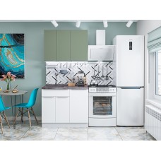 Мебель,Кухня Фьюжн-05 Silky Silky Mint/Silky White