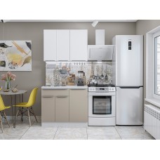 Мебель,Кухня Фьюжн-05 Silky White/Silky Grey