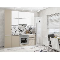 Кухня Фьюжн-06 Silky White/Silky Grey