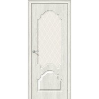 Дверь Скинни ПВХ-33 White Сrystal, Casablanca