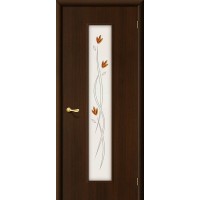 Дверь Ламинированная модель 22 Х рисунок, венге