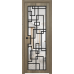 Дверь Межкомнатная Микс 15 Дуб галифакс натур RAL 9003, Прозрачное стекло