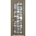Дверь Межкомнатная Микс 16 Дуб галифакс натур RAL 9003, Прозрачное стекло