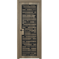 Дверь Межкомнатная Микс 17 Дуб галифакс Эмаль RAL 9003, гл