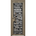 Дверь Межкомнатная Микс 17 Дуб галифакс Эмаль RAL 9003, Прозрачное стекло