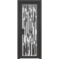 Дверь Межкомнатная Микс 18 Софт блэк, Эмаль RAL 9003 