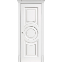 Межкомнатная дверь Ренессанс 5 цвет Софт милк патина серебро