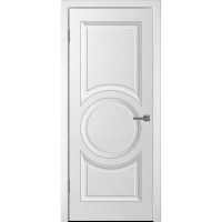 Ульяновская дверь межкомнатная Уно-5 белая эмаль ДГ