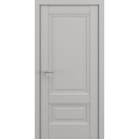 Межкомнатная дверь Турин В2 ДГ, Экошпон, матовый серый