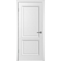 Ульяновская дверь межкомнатная УНО-2 ДГ, Эмаль белая