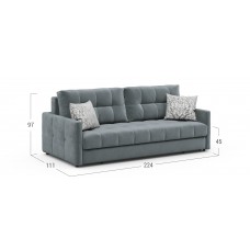 Мебель, Диван прямой пантограф механизм тик-так |МСК  015|