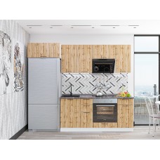 Мебель,Кухня Флэт-01 цвет Wotan Oak 2S