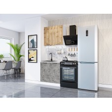 Мебель,Кухня Флэт-03 цвет Wotan Oak 2S/Temple Stone 2S