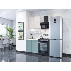 Мебель,Кухня Флэт-03 цвет Cashmere In 2S/Grey-green In 2S