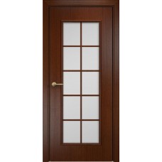 Каталог,Оникс Турин Сатинат белый, полукруглая решетка, красное дерево