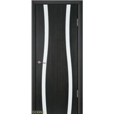 Каталог,Дверь Геона Вираж 2, ДО Триплекс белый, Венге полосатый