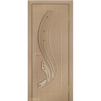 Дверь Геона Лира, ДО бронзовое, пескоструй с фьюзингом, ПВХ, Ясень дымчатый 785