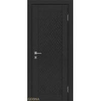 Дверь Геона СП-1, Interio c притвором, Эмаль черный янтарь