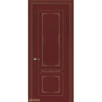 Дверь Геона Бланш, ДГ, эмаль NCS S 5040-Y70R патина золотая