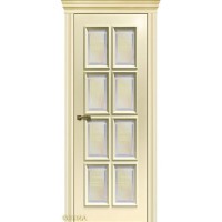 Дверь Геона Корсо 8, Рефлект с фацетом, эмаль Ваниль