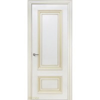 Дверь Геона Корсо 2, ДГ, эмаль Крем патина золотая