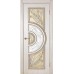 Дверь Геона Сорренто, Matelux с гравировкой, ПВХ-шпон, Квазар перламутр, патина золотая