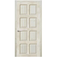 Дверь под покраску "ДГФ-8Ф" Шоколадка, глухая, массив сосны