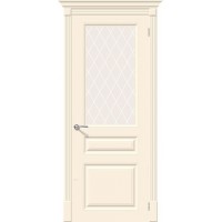 Дверь межкомнатная Скинни-15.1 ПО White Сrystal, Cream