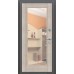 Дверь Титан Мск - Thermo Флэш Декор, Букле черное / Cappuccino Veralinga с зеркалом