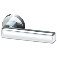 Ручка раздельная Armadillo CUBE URB3 CP/White-14 Хром/белый