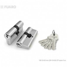 Цилиндровый механизм Fuaro 100 CA 80 mm (35 10 35) CP хром 5 кл. Фурнитура,Цилиндровый механизм Fuaro 100 CA 80 mm (35 10 35) CP хром 5 кл.