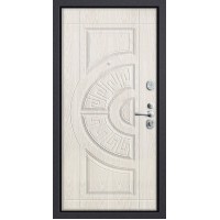 Металлическая дверь Groff Р3-312 П-28, Темная Вишня, Беленый Дуб