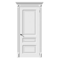 Дверь межкомнатная классическая, Трио ПГ, Эмаль белая