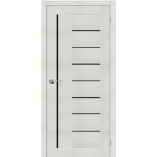 Каталог,Дверь Экошпон Порта-29, Lacobel черное зеркало Black Star, Bianco Veralinga
