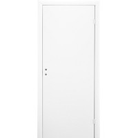 Финская усиленная дверь, окрашенная с четвертью, гладкая, цвет белый