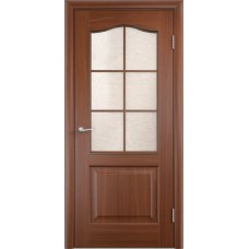 Межкомнатные двери,Дверь Классика 2 ПО, ПВХ, итальянский орех