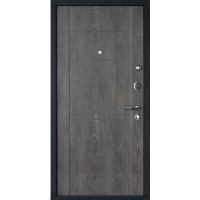 Утепленная входная дверь Титан Мск Тop M-28, Серый металлик / DEFORM дуб шале графит
