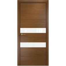 Каталог,Дверь Оникс Лайн, Lacobel RAL 0333, Орех