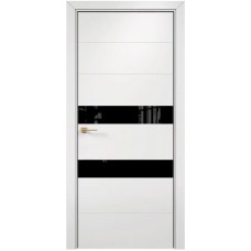 Каталог,Дверь Оникс Лайн, Lacobel RAL 0333, эмаль белая